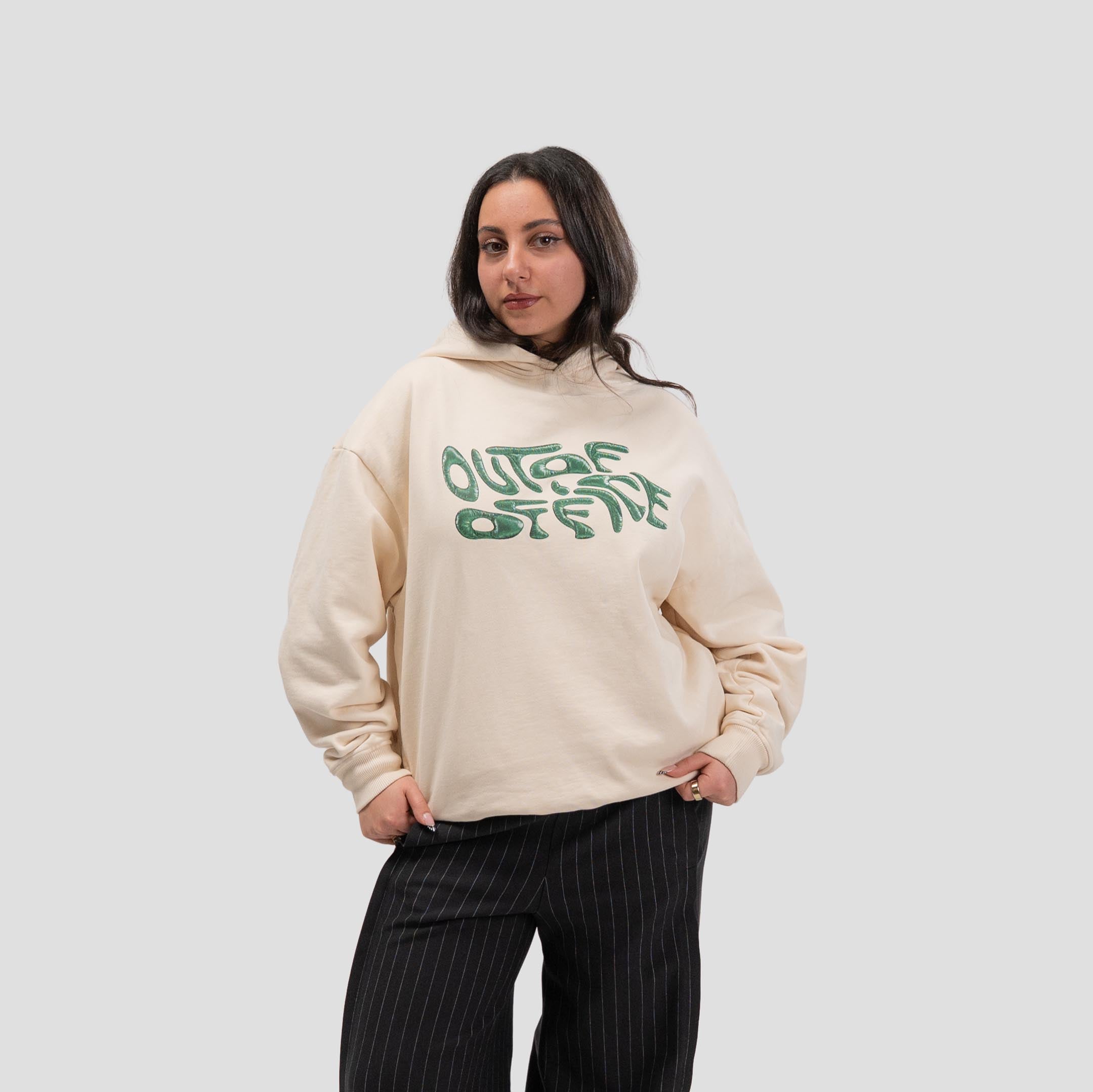 OOO Hoodie Bone-White