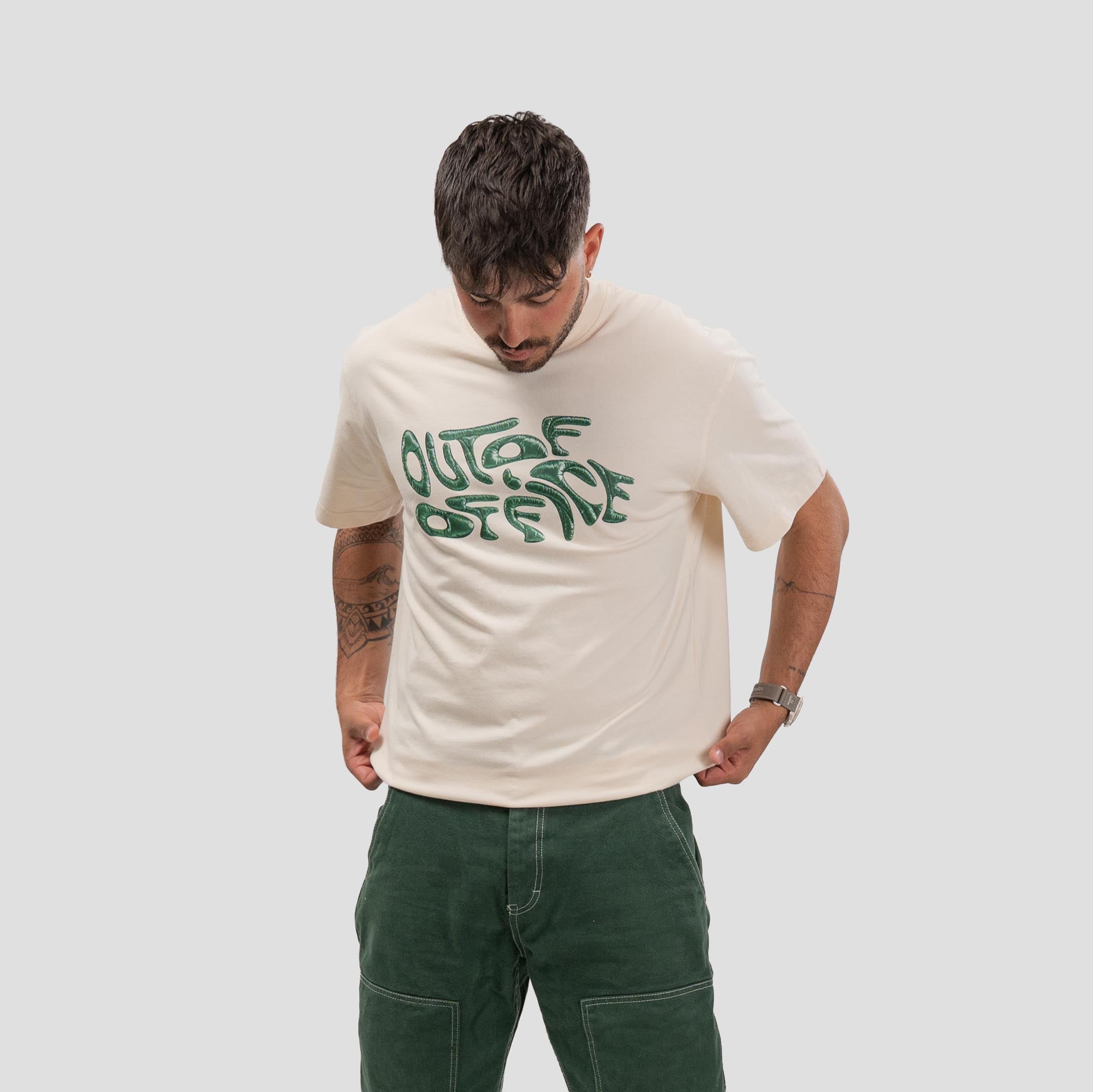 OOO T-Shirt Bone-White