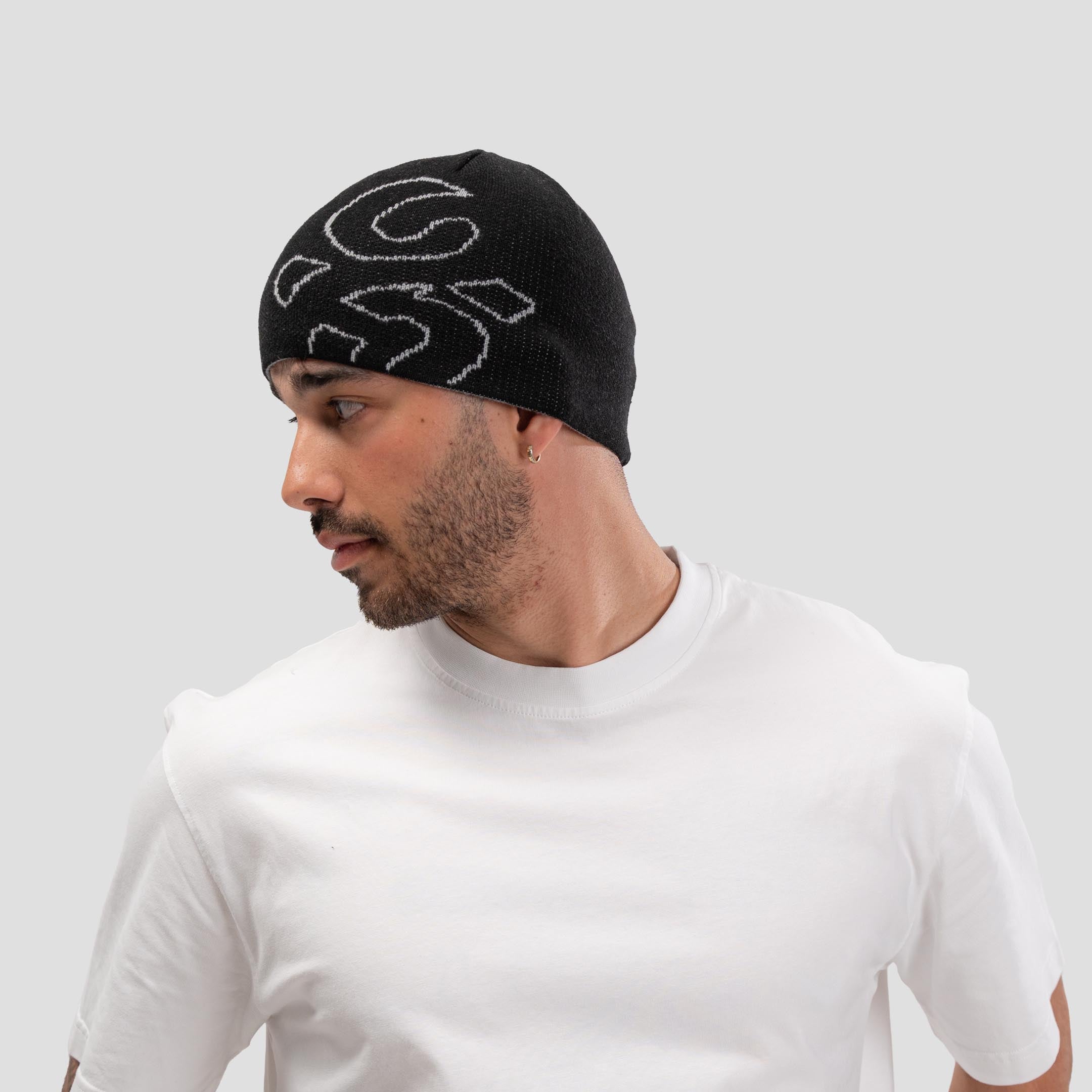 Reversible Beanie Blue & Black