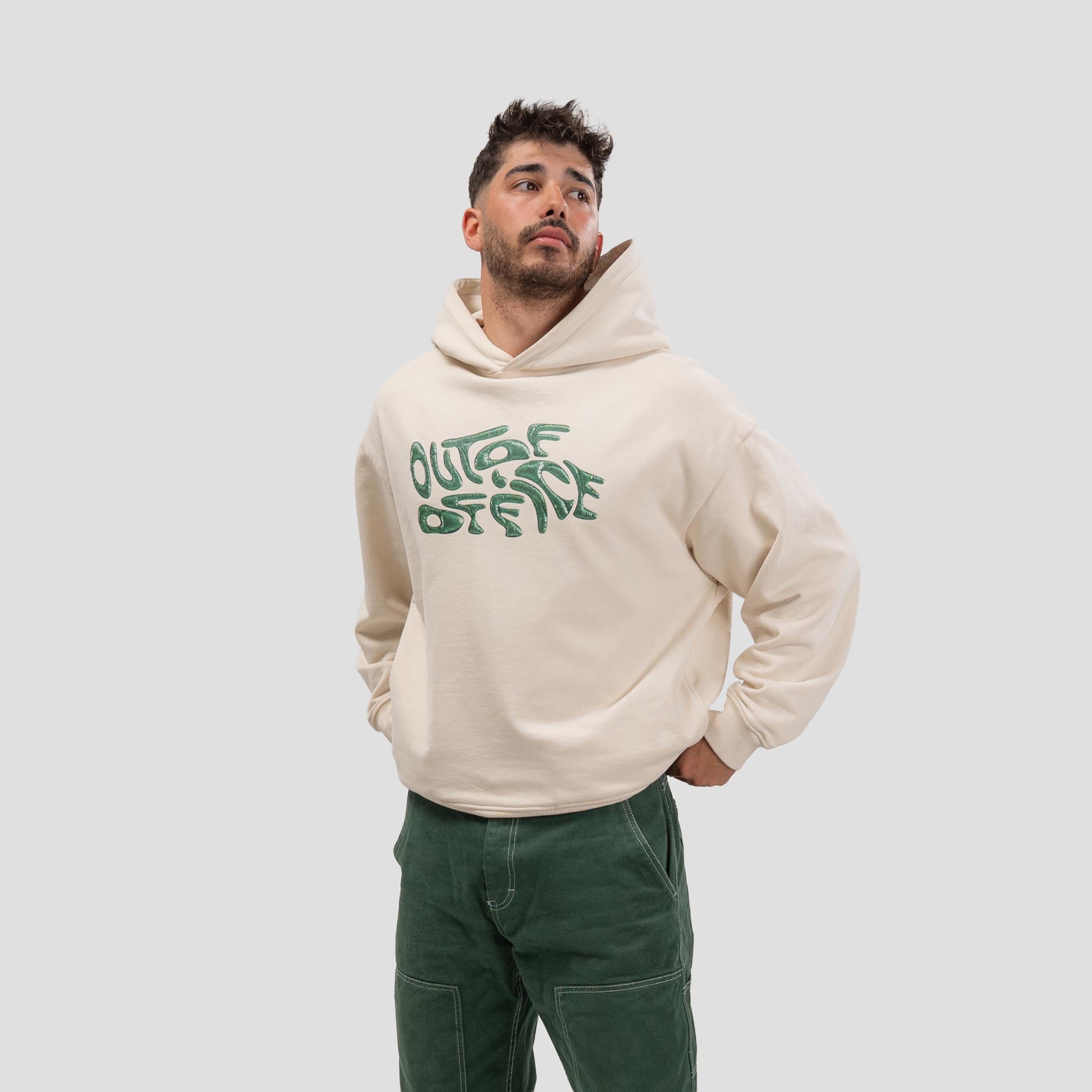 OOO Hoodie Bone-White