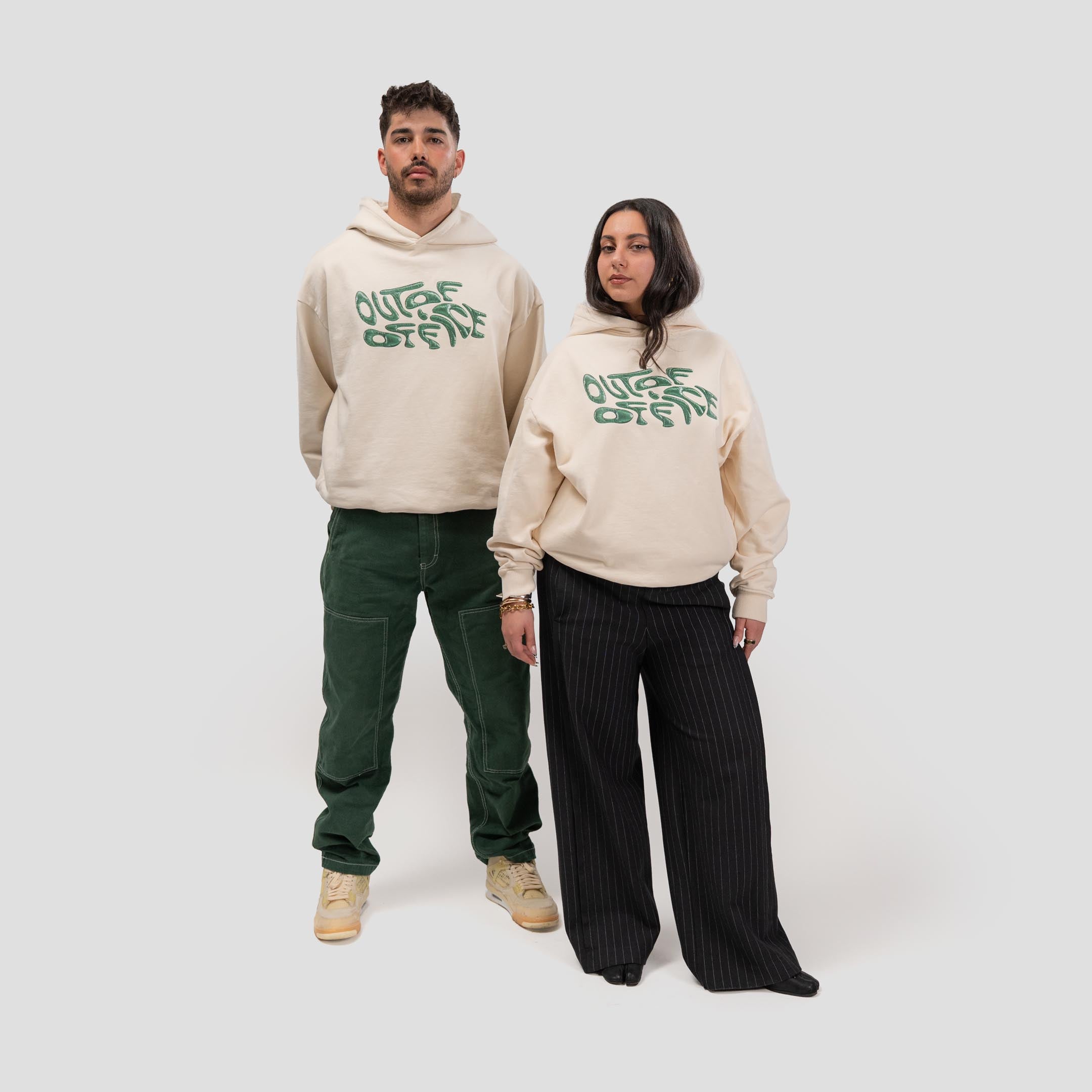 OOO Hoodie Bone-White