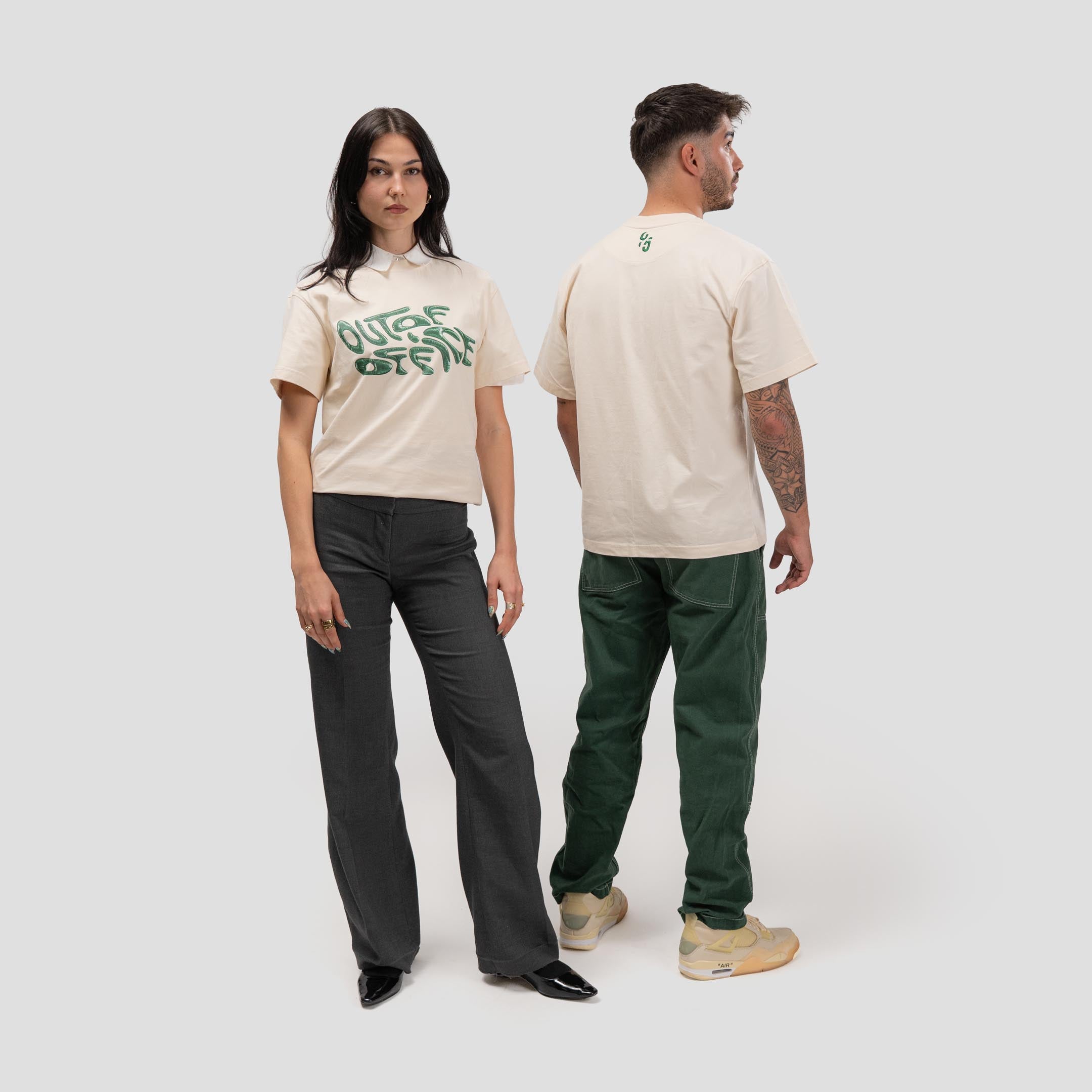 OOO T-Shirt Bone-White