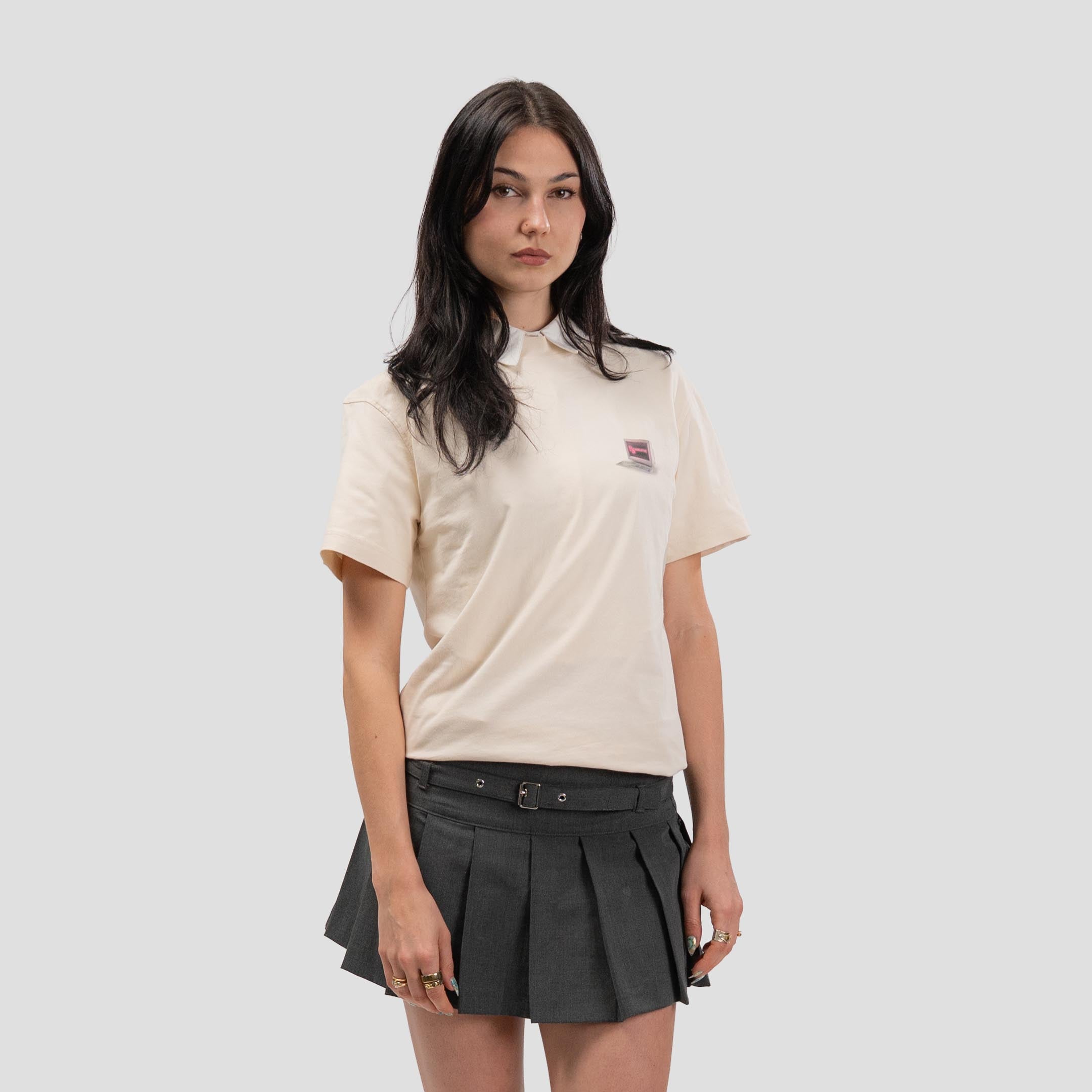 Office Desk T-Shirt Bone-White